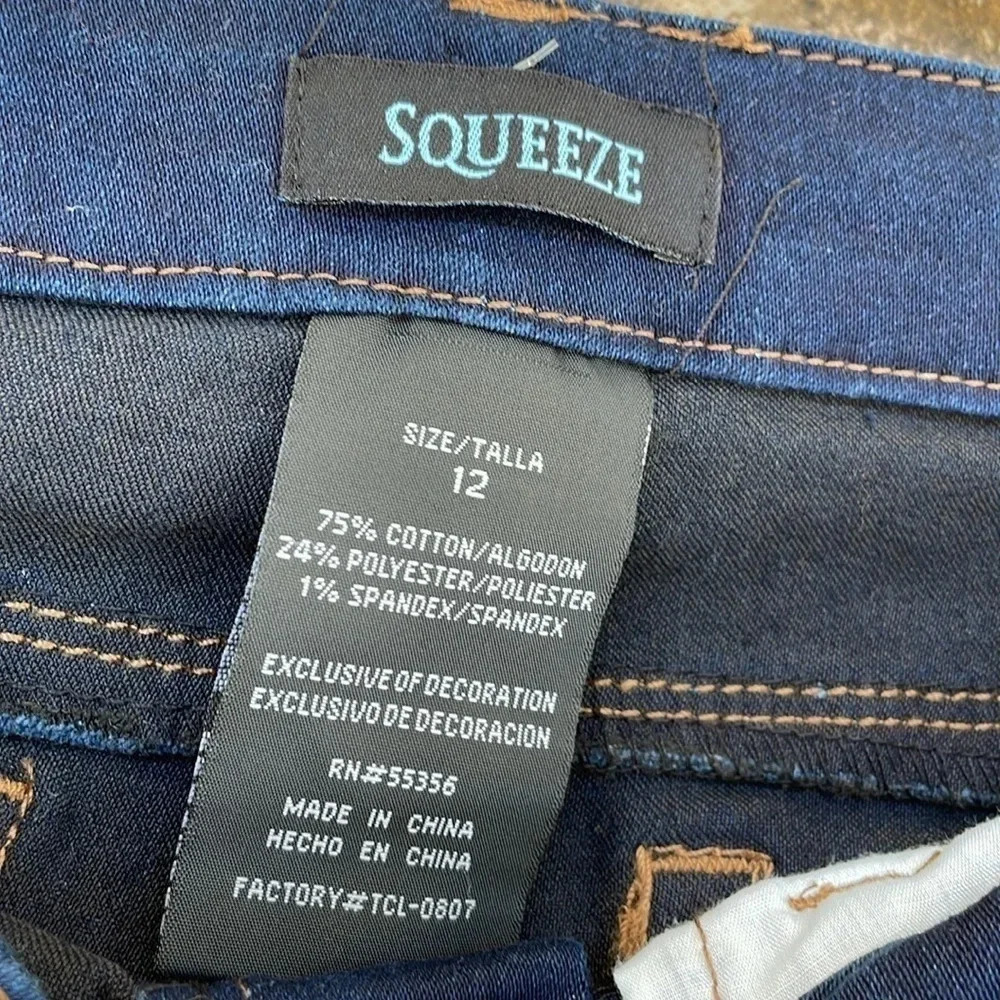 Squeeze Dark Blue NWT Girls Skinny Jeans - Picture 5 of 8